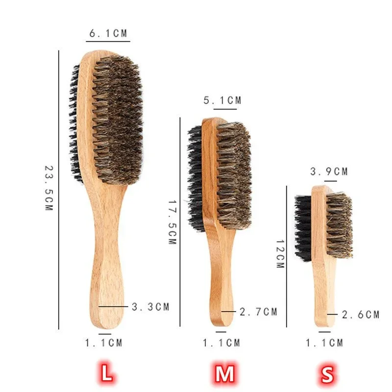 Men'S Grooming Product - Beard Brush with Natural Wooden Handle