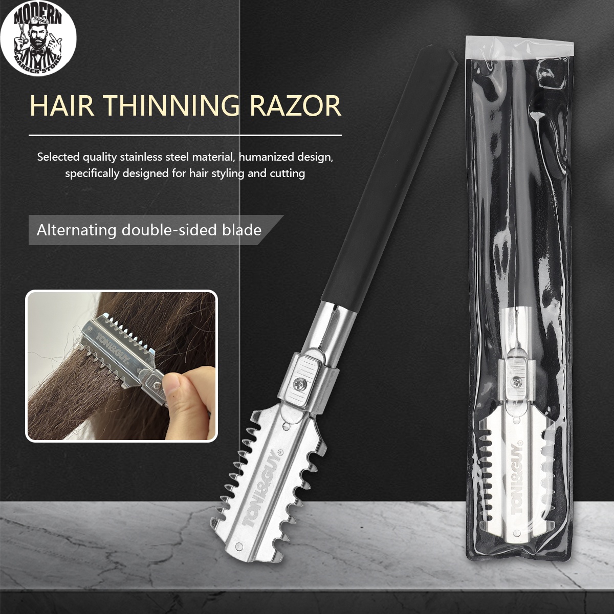 Men'S Grooming Trimmer - Salon Double-Edge Shaving Haircut Razor Knife