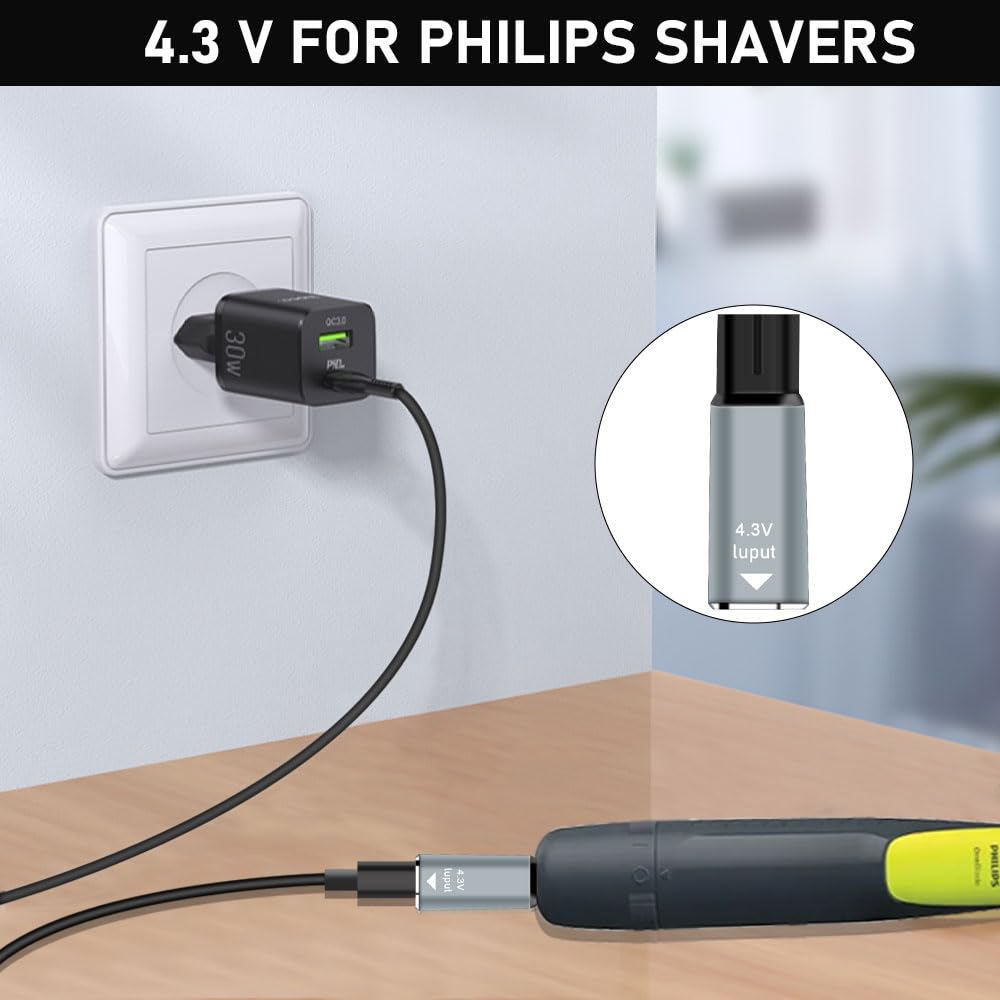 4.3V Type-C Shaver Adapter Cha - огляд і ціна Men'S Grooming Trimmer