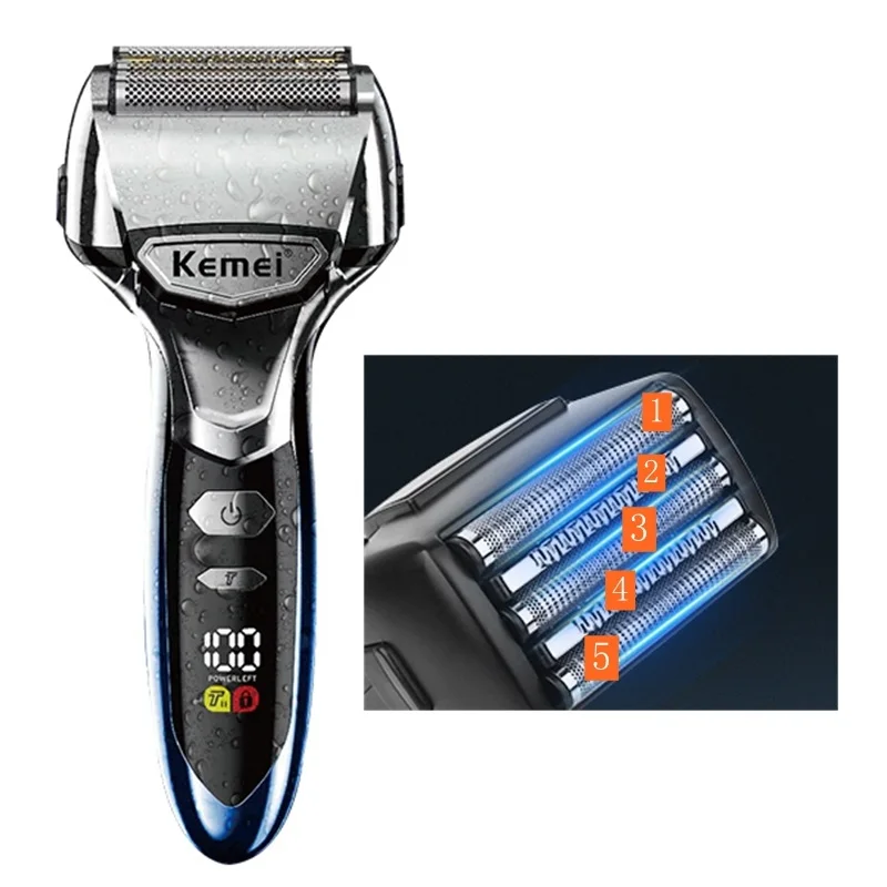 Kemei Km-3215 5-Blade System E - огляд і ціна Men'S Grooming Razor