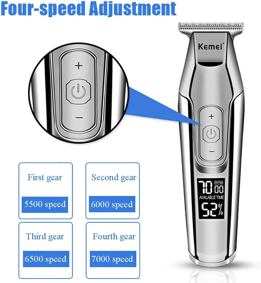 Kemei Hair Clipper KM-5027 Or  - огляд і ціна Men'S Grooming Razor