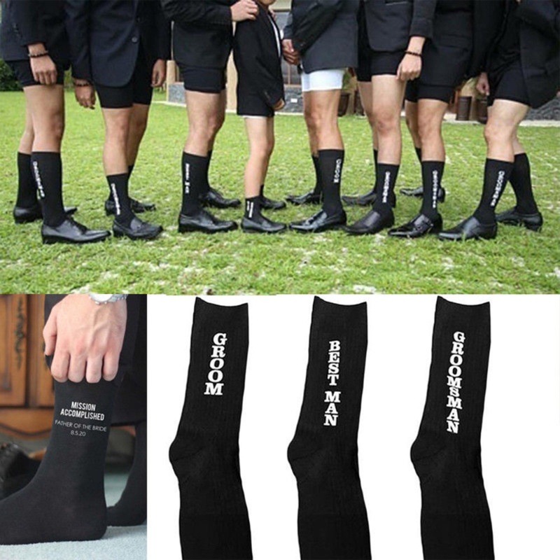 Wedding Socks Men Socks Groom  - огляд і ціна Men'S Grooming Product